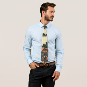 Katsushika Hokusai  Dawn in Kai province  Tie