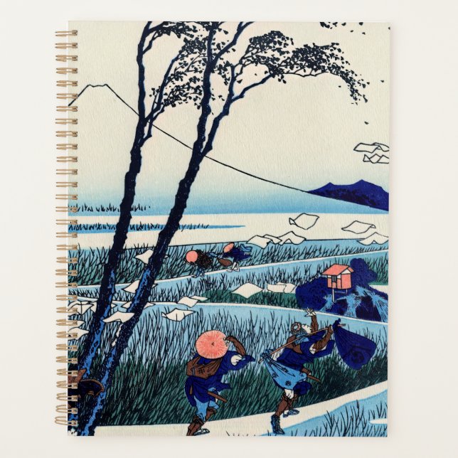 Katsushika Hokusai - Ejiri in the Suruga province Planner (Front)