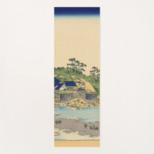 Katsushika Hokusai Enoshima in the Sagami province Yoga Mat