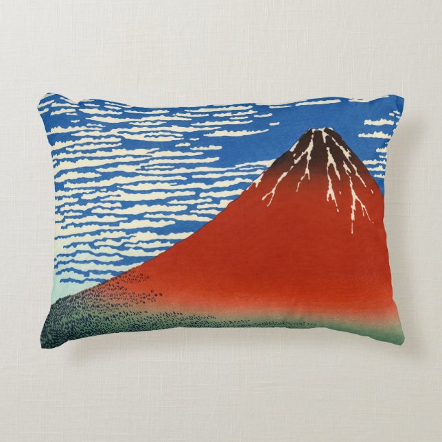 Katsushika Hokusai - Fine Wind, Clear Morning Accent Pillow (Front)