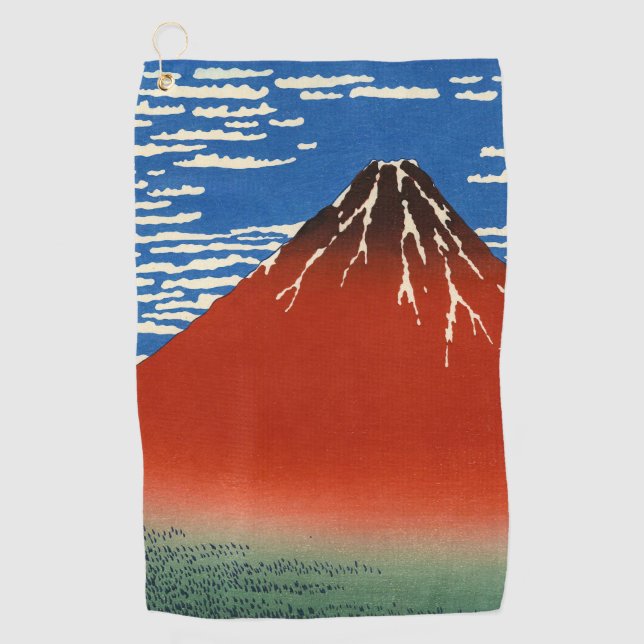 Katsushika Hokusai - Fine Wind, Clear Morning Golf Towel (Front)