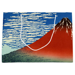 Katsushika Hokusai - Fine Wind, Clear Morning Large Gift Bag