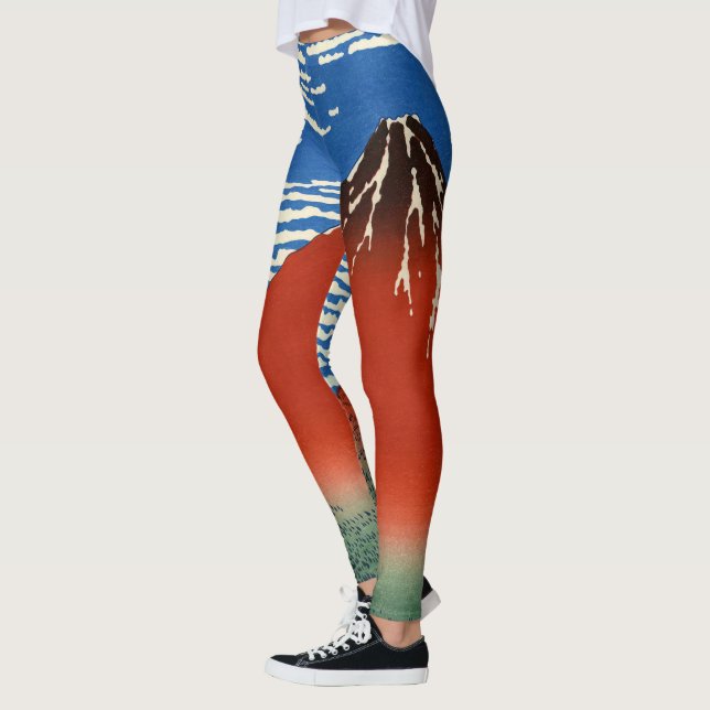 Katsushika Hokusai - Fine Wind, Clear Morning Leggings (Left)