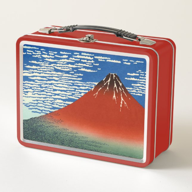 Katsushika Hokusai - Fine Wind, Clear Morning Metal Lunch Box (Front)