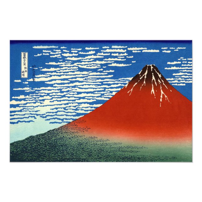 Katsushika Hokusai - Fine Wind, Clear Morning Photo Print (Front)