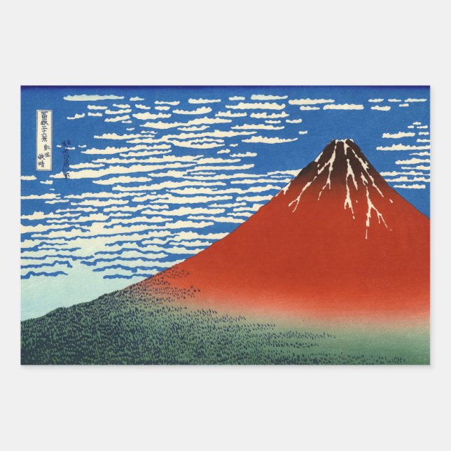 Katsushika Hokusai - Fine Wind, Clear Morning Wrapping Paper Sheet (Front)