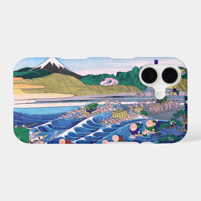 Katsushika Hokusai - Fuji from Kanaya on Tokaido (Verso (Horizontal))