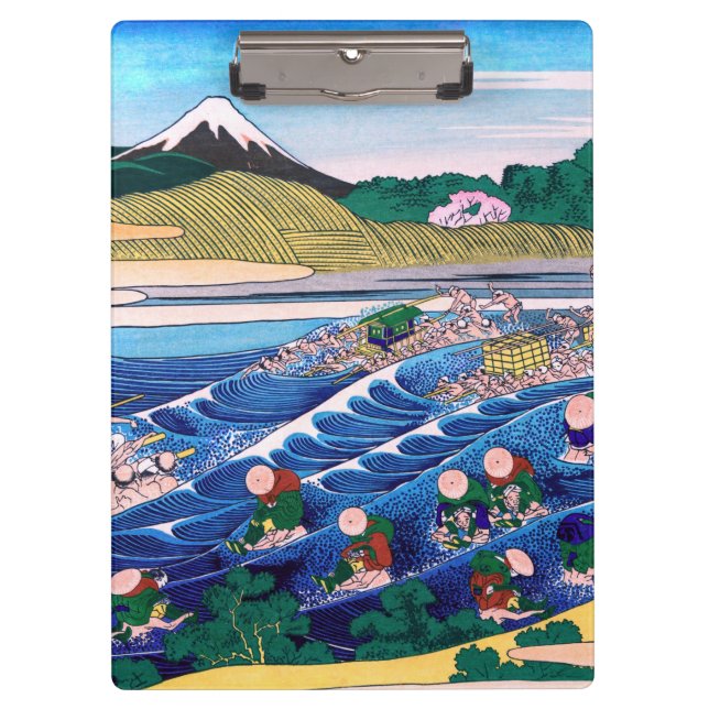 Katsushika Hokusai - Fuji from Kanaya on Tokaido Clipboard (Front)