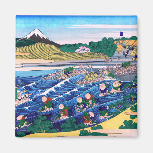 Katsushika Hokusai - Fuji from Kanaya on Tokaido Magnet