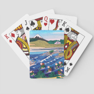 Katsushika Hokusai - Fuji from Kanaya on Tokaido Playing Cards