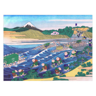 Katsushika Hokusai - Fuji from Kanaya on Tokaido Tablecloth