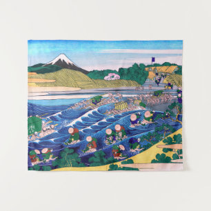 Katsushika Hokusai - Fuji from Kanaya on Tokaido Tapestry