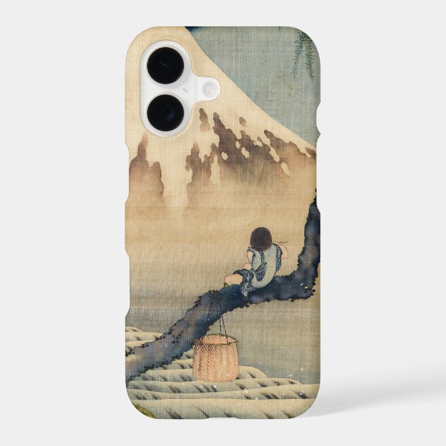 Katsushika Hokusai - Garçon regardant le Mont Fuji (Verso)