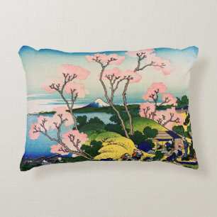 Katsushika Hokusai - Gotenyama, Tokaido, Shinagawa Accent Pillow