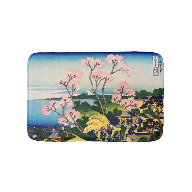 Katsushika Hokusai - Gotenyama, Tokaido, Shinagawa Bath Mat (Front)