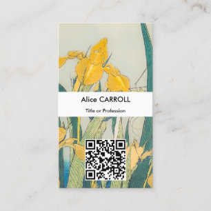 Katsushika Hokusai - Grasshopper and Iris Business Card