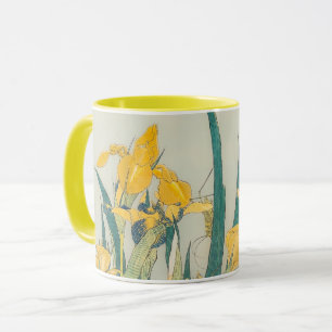 Katsushika Hokusai - Grasshopper and Iris Mug