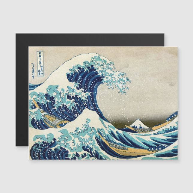 Katsushika Hokusai - La Grande Carte Magnétique Va (Devant / Derrière)