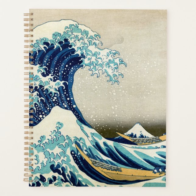 Katsushika Hokusai - La Grande vague au large de K (Devant)