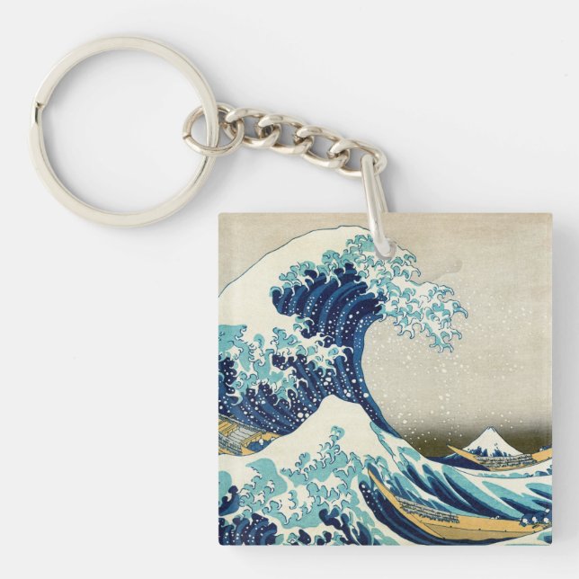 Katsushika Hokusai - La Grande vague au large de K (Devant)