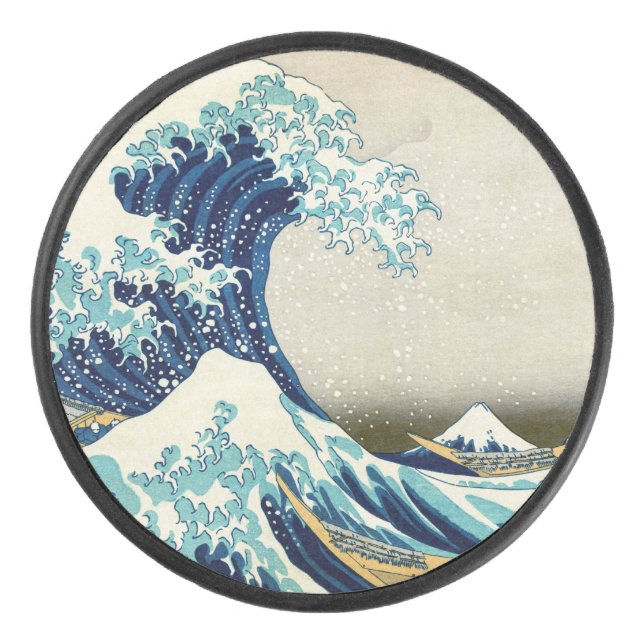 Katsushika Hokusai - La Grande vague au large de K (Devant)