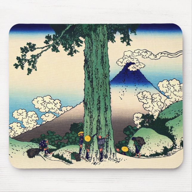 Katsushika Hokusai - Mishima Pass in Kai Province Mouse Pad (Front)