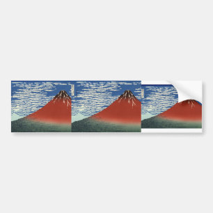 Katsushika Hokusai: Mountains in clear Weather Bumper Sticker