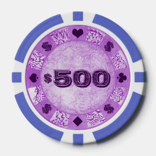 Katsushika Hokusai Mythical Legendary Dragon art Poker Chips