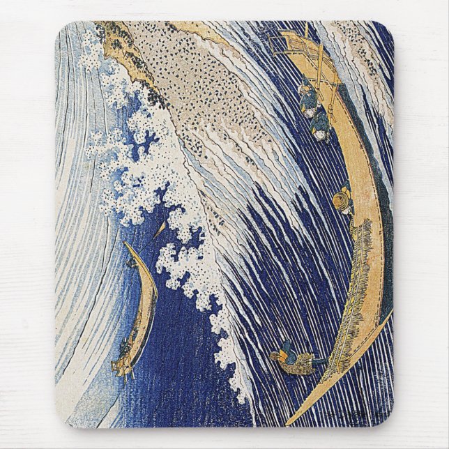 Katsushika Hokusai. Ocean waves    Mouse Pad (Front)
