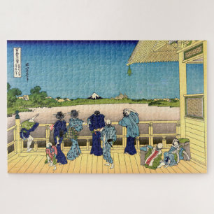Katsushika Hokusai - Sazai hall, Temple 500 Rakan Jigsaw Puzzle