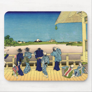 Katsushika Hokusai - Sazai hall, Temple 500 Rakan Mouse Pad