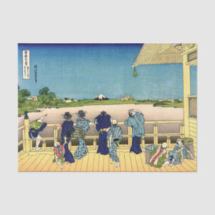 Katsushika Hokusai - Sazai hall, Temple 500 Rakan Tissue Paper