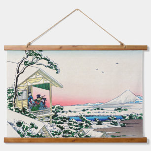 Katsushika Hokusai - Tea house at Koishikawa Hanging Tapestry