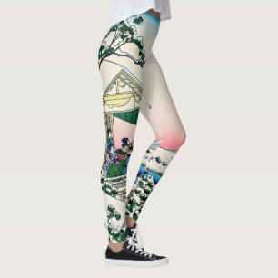 Katsushika Hokusai - Tea house at Koishikawa Leggings