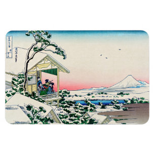 Katsushika Hokusai - Tea house at Koishikawa Magnet