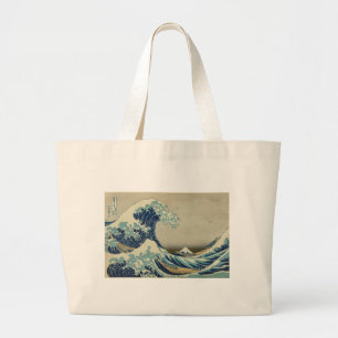 Katsushika Hokusai: The Great Wave at Kanagawa Large Tote Bag