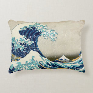 Katsushika Hokusai - The Great Wave off Kanagawa Accent Pillow