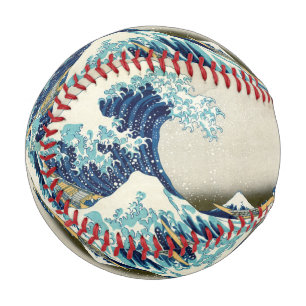 Katsushika Hokusai - The Great Wave off Kanagawa Baseball