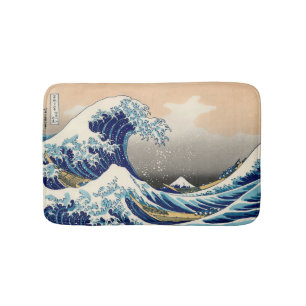 KATSUSHIKA HOKUSAI - The great wave off Kanagawa Bath Mat