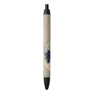 Katsushika Hokusai. The Great Wave off Kanagawa  Black Ink Pen