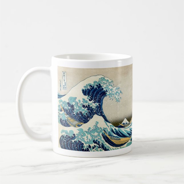 Katsushika Hokusai - The Great Wave off Kanagawa Coffee Mug (Left)