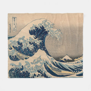 Katsushika Hokusai. The Great Wave off Kanagawa   Fleece Blanket