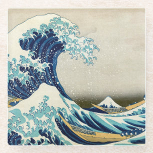 Katsushika Hokusai - The Great Wave off Kanagawa Glass Coaster
