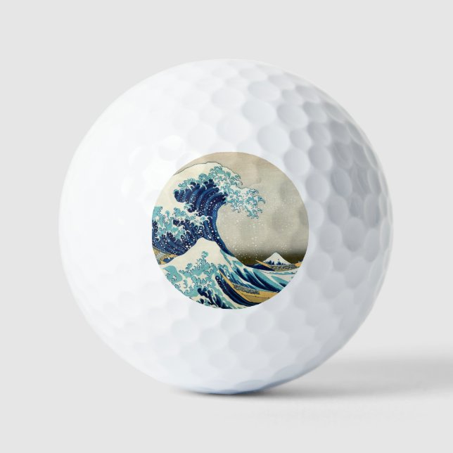 Katsushika Hokusai - The Great Wave off Kanagawa Golf Balls (Front)