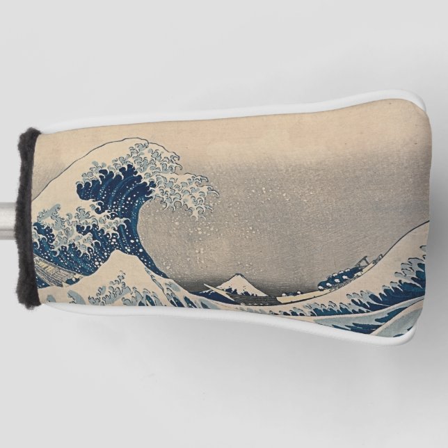 Katsushika Hokusai. The Great Wave off Kanagawa  Golf Head Cover (Front)