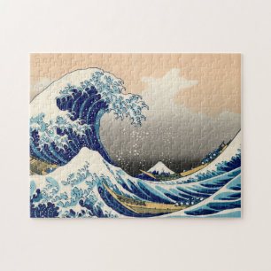 KATSUSHIKA HOKUSAI - The great wave off Kanagawa Jigsaw Puzzle