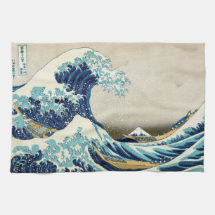 Katsushika Hokusai - The Great Wave off Kanagawa Kitchen Towel