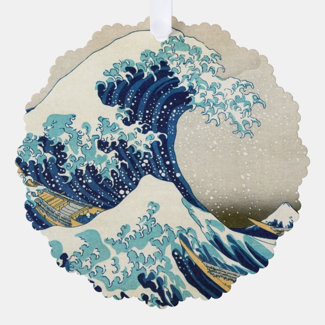 Katsushika Hokusai - The Great Wave off Kanagawa Ornament Card (Front)
