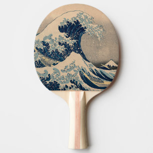 Katsushika Hokusai. The Great Wave off Kanagawa   Ping Pong Paddle