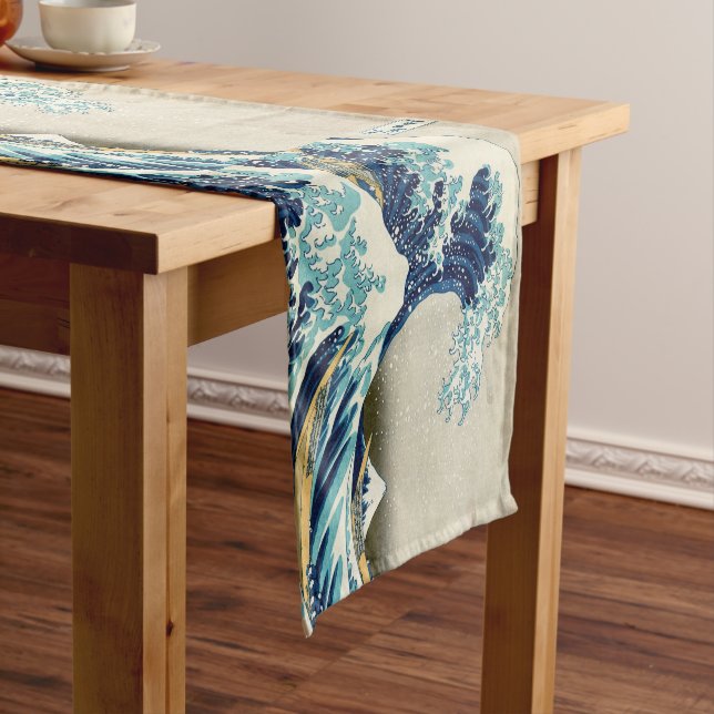 Katsushika Hokusai - The Great Wave off Kanagawa Short Table Runner (In Situ)